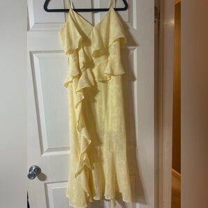 Target Light Yellow Asymmetrical Dress